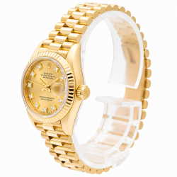 Rolex Datejust 18K Yellow Gold Presidential 26MM 69178 Watch